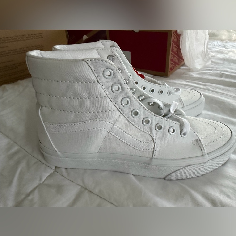 Vans Women's Classic White High-Top Sneakers